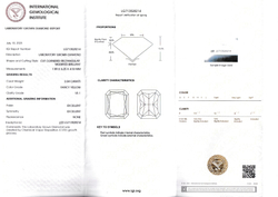 Лабораторно-выращенный бриллиант радиант 7.89 х 6.25 х 4.53 мм Fancy YELLOW/VS1 2.04 ct
