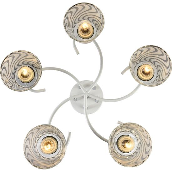 Люстра потолочная Reluce E27 01391-0.3-05 WH+CR