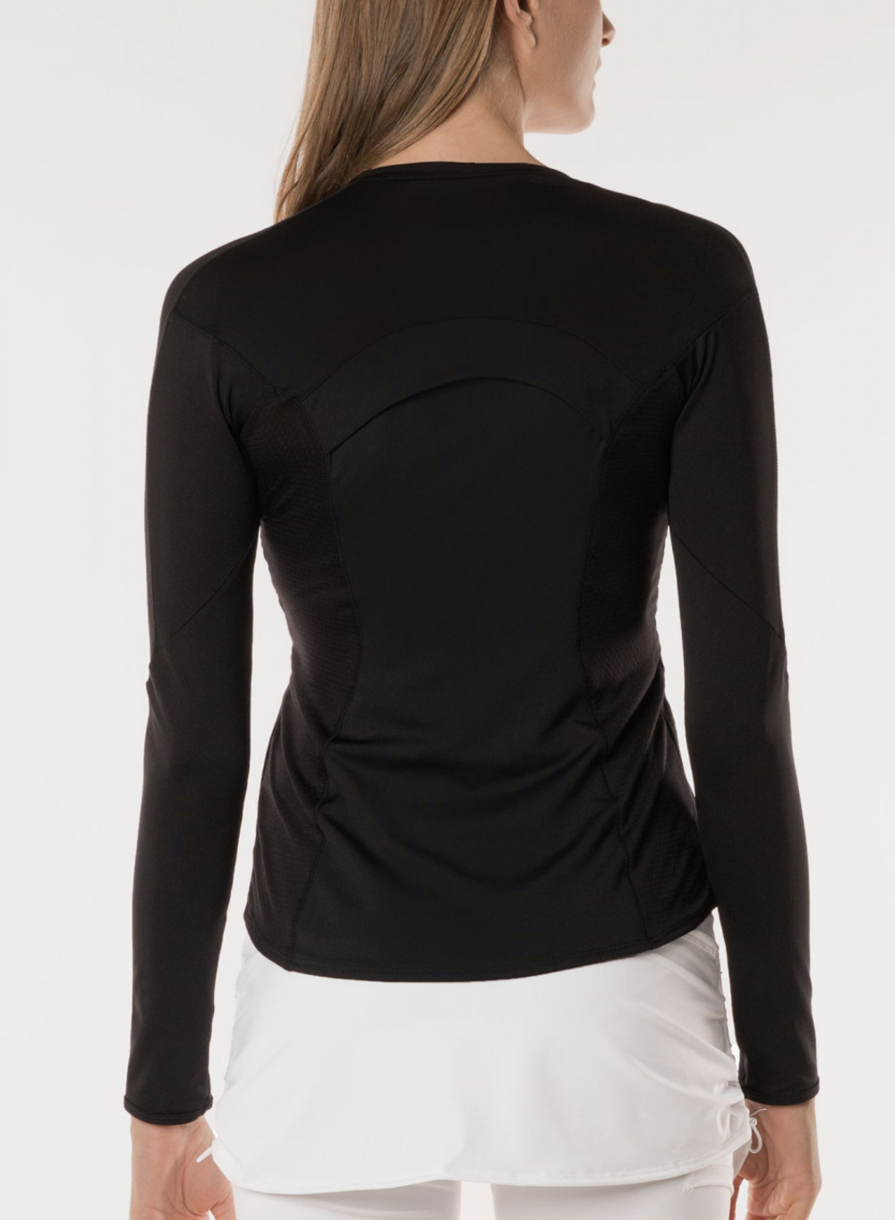 Женская теннисная футболка (dł. Рукава) Lucky in Love Core Contour Long Sleeve Crew Women - black