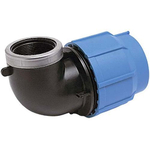 Отвод компрессионный ПНД d32х3/4" внутренняя резьба