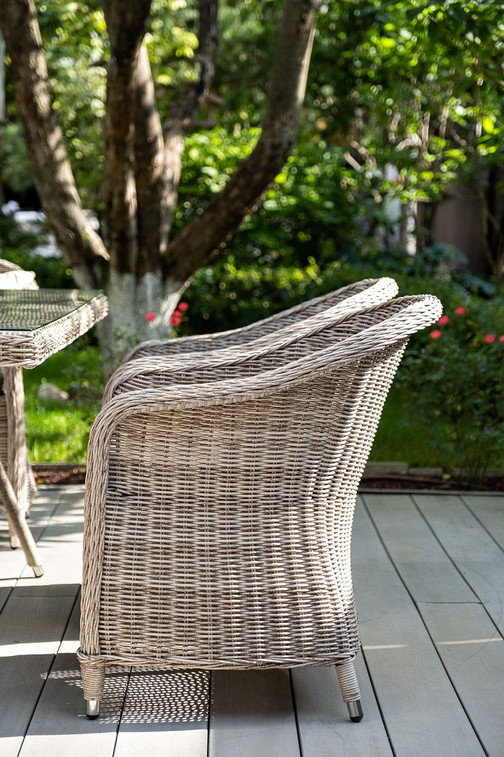 "Эспрессо" обеденная группа плетеная, цвет бежевый