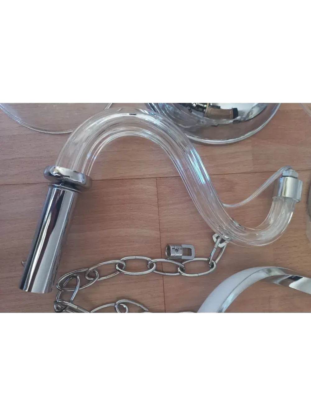 Люстра подвесная 6 свечей со светодиодной подсветкой