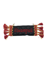 Карман Дмитрий (черный с красной вышивкой, экокожа)