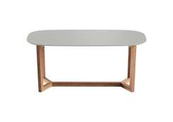 Стол обеденный Cross 2 180*90 см (светло-серый, бук)