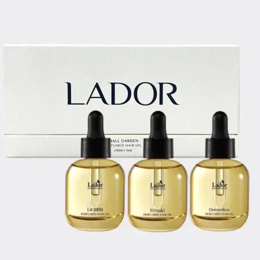 Lador Набор: Парфюмированное масло для волос - PERFUMED HAIR OIL TRIO SET ,3x30мл