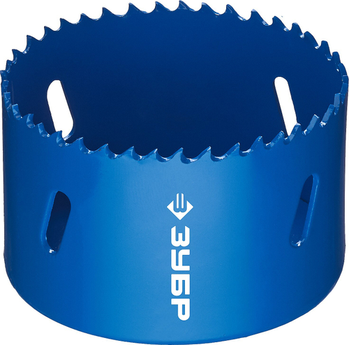 ЗУБР 70мм, коронка биметаллическая, быстрорежущая сталь