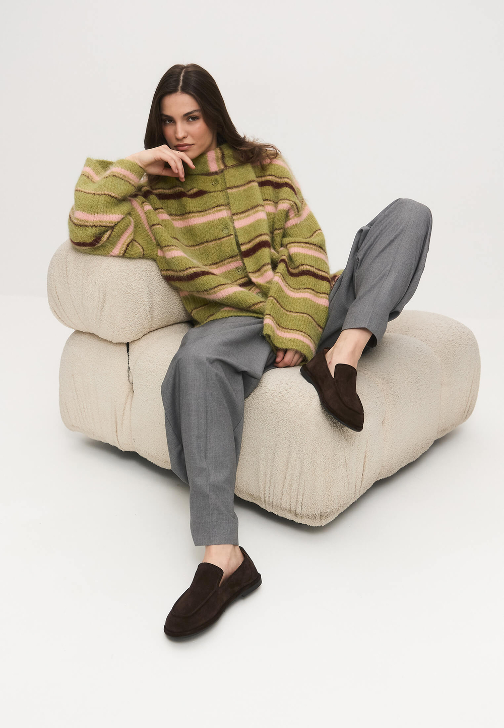 Лоферы // Ivana // Chocolate // Suede