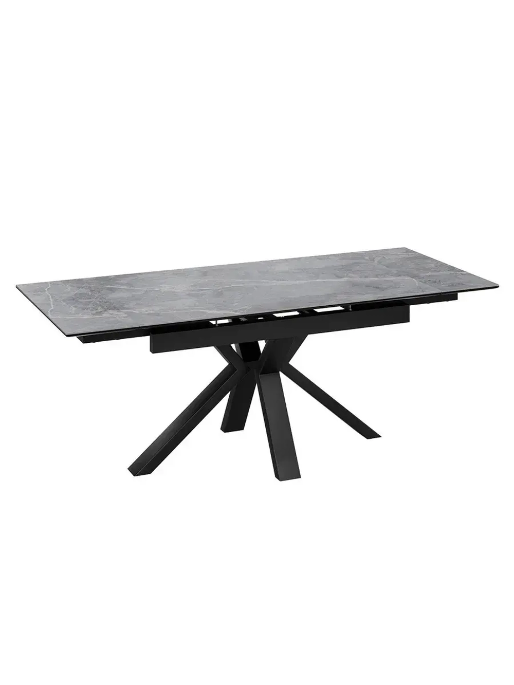 Стол кухонный Черный муар мрамор 140(200)х85х76 см