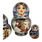 Матрешка 16см "Русская зима" 7 мест