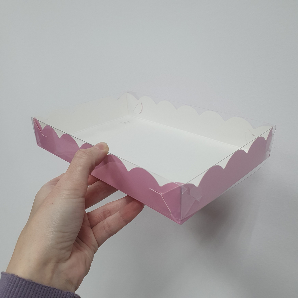 Коробка 22*15*3,5 см РОЗОВАЯ МАТОВАЯ