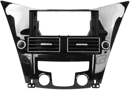 Магнитола для Hyundai Sonata 6 YF 2010-2013 (рамка LUX) - FarCar монитор 12.3" 2K QLED на Android 14, TS10, CarPlay, 4G SIM-слот