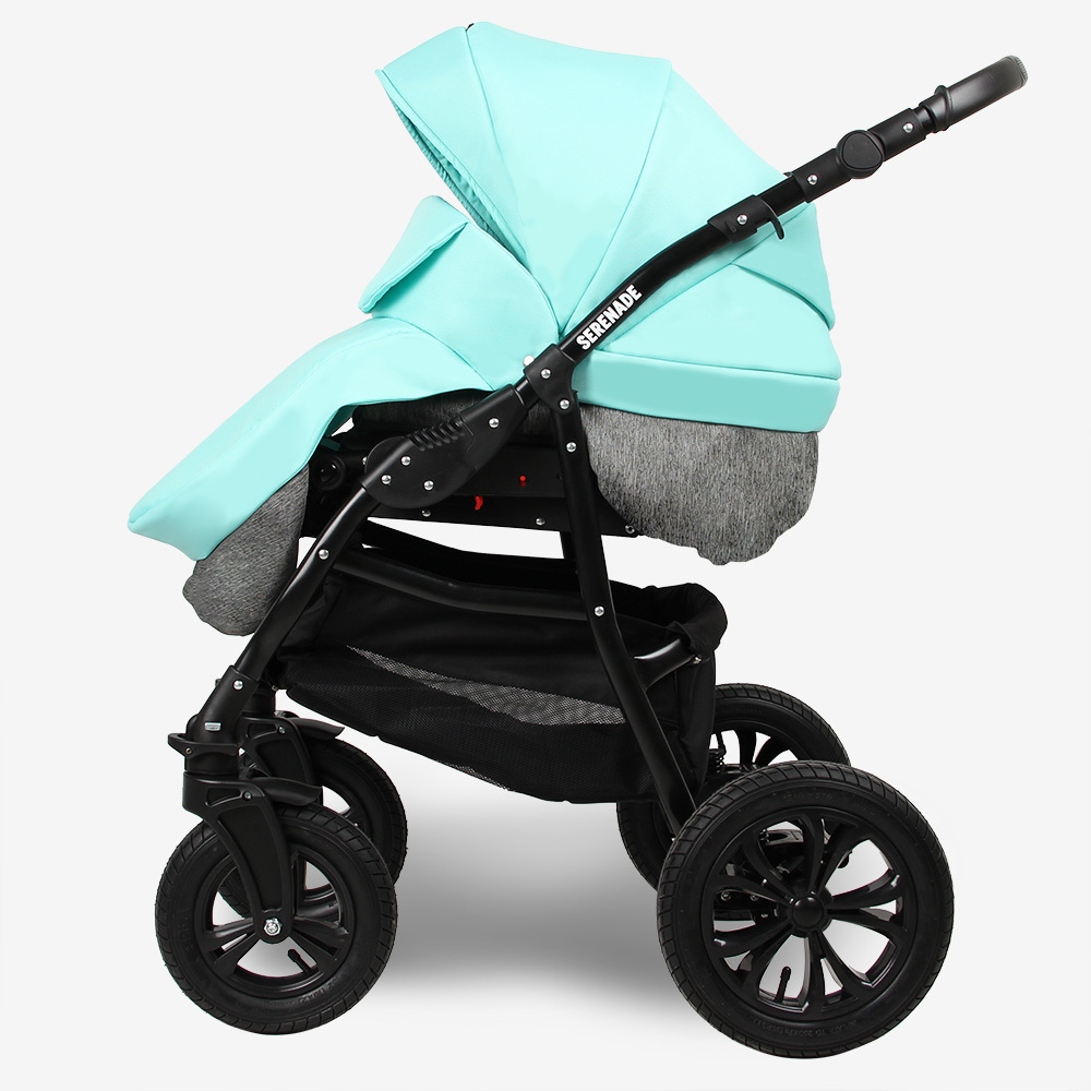 Коляска SERENADE 20 2в1 (Smile Line) (Se 27 (св.серый+мятный))