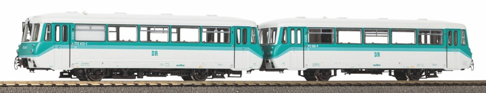 Рельсовый автобус BR 772 + Вагон управления DR, эпоха IV