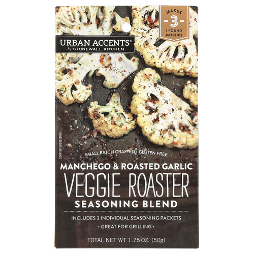Urban Accents, Смесь приправ Veggie Roaster, манчего и жареный чеснок, 50 г (1,75 унции)