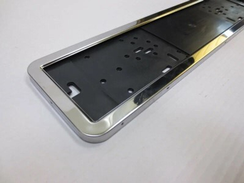 Рамка под номер /хром/ пластик + нерж. сталь (Star Tech)