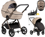 Детская коляска Tutis Uno 6 Plus Essential collection 4 в 1 с автокреслом Beno Beige и базой 1602146 Nougat