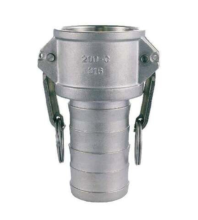 Кулачковое соединение тип C, розетка с хвостовиком 1.1/2 (нерж.)