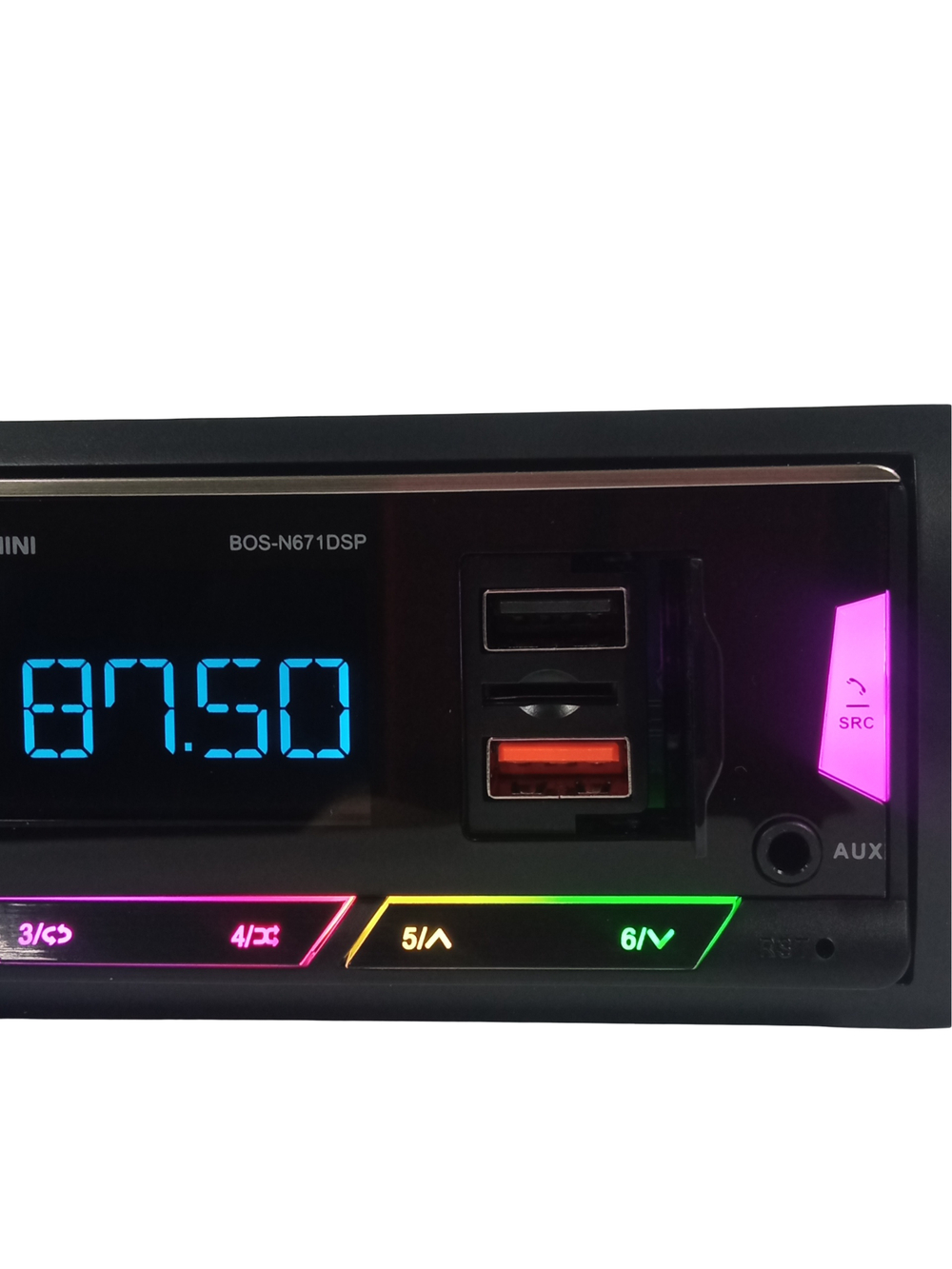 Автомагнитола FM/BT/USB/TFplayer 80W DSP BOS-MINI BOS-N671DSP