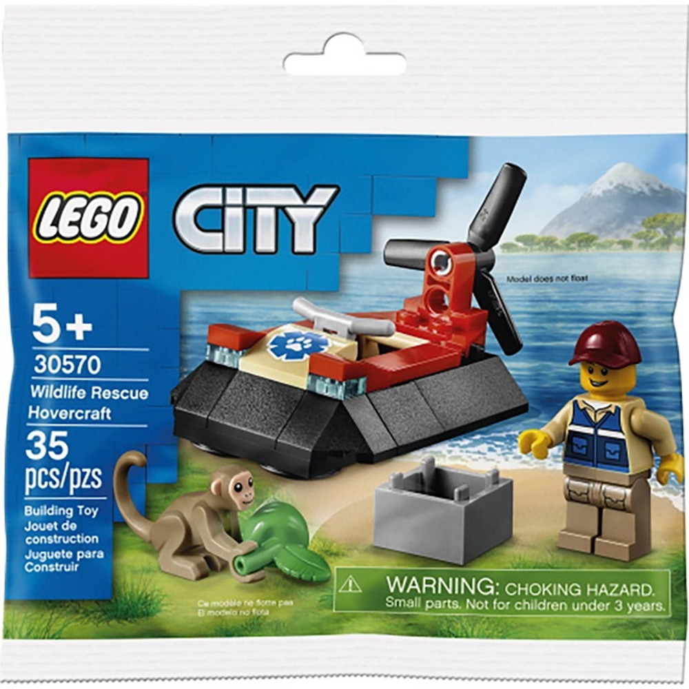Конструктор LEGO City 30570 Спасательное судно на воздушной подушке, 35 деталей