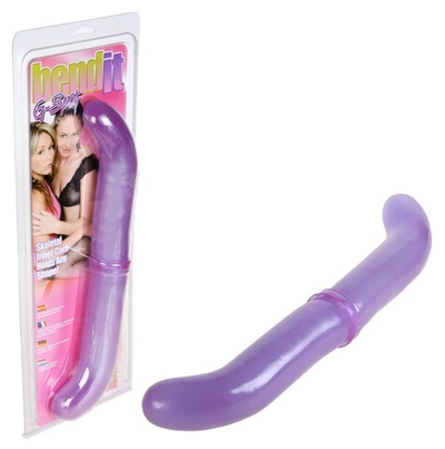 Двойной гнущийся фаллос для G-стимуляции Bend It G-Spot Dong (Цвет: фиолетовый)
