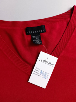 Джемпер ATTENTION ярко-алый 44 размер
