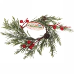 Венок хвойный новогодний «Лесной сюрприз» , 25 см