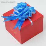 Бант-шар №4.5 "Тонкие полосы", цвет синий 1256252