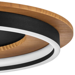 723017 Люстра LODI LED 25W 2000LM ЧЕРНЫЙ/ДЕРЕВО 3000K