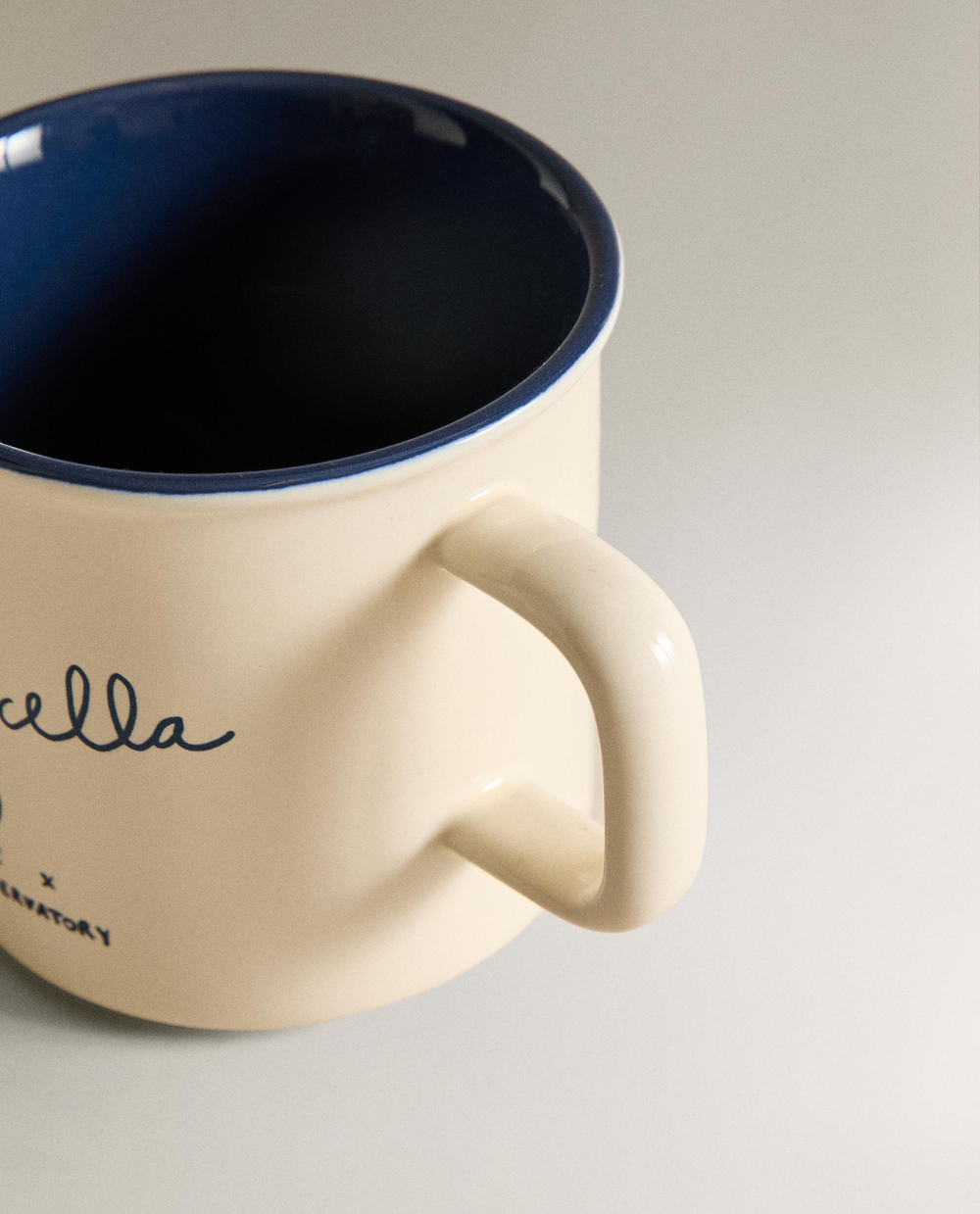 Zara Home кружка из каменной керамики, цвет разноцветный, 12.6 см