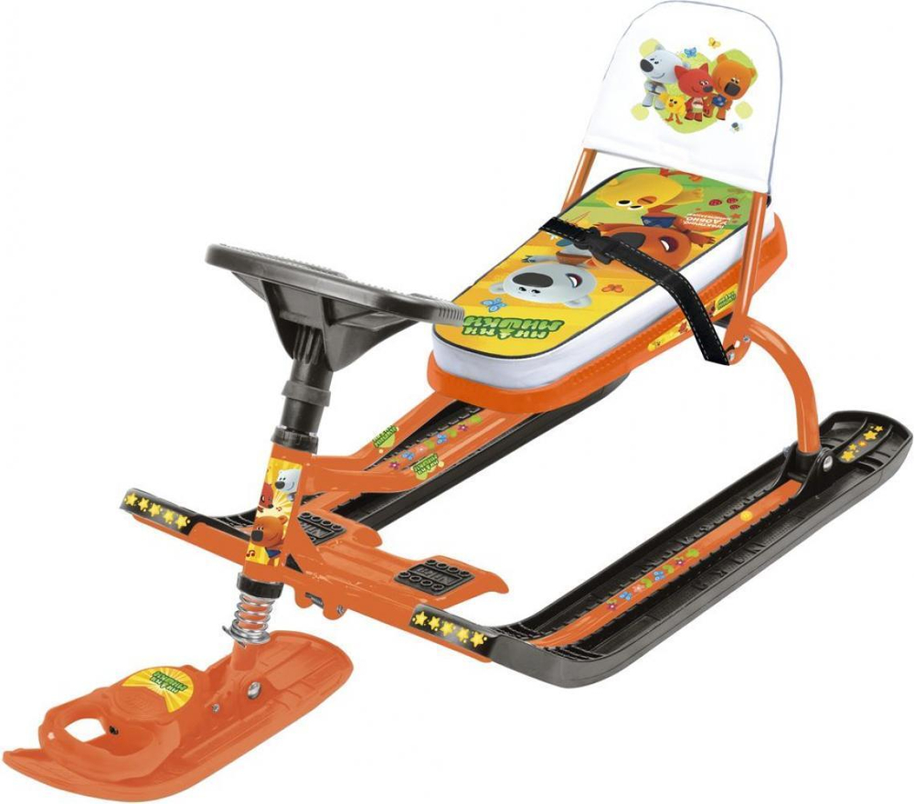 Снегокат "Тимка" Спорт №4-1 Ми-ми-мишки на желтом