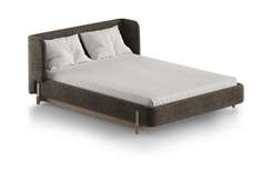 Кровать Basic спальное место 140*200 см (коричневый, рогожка)