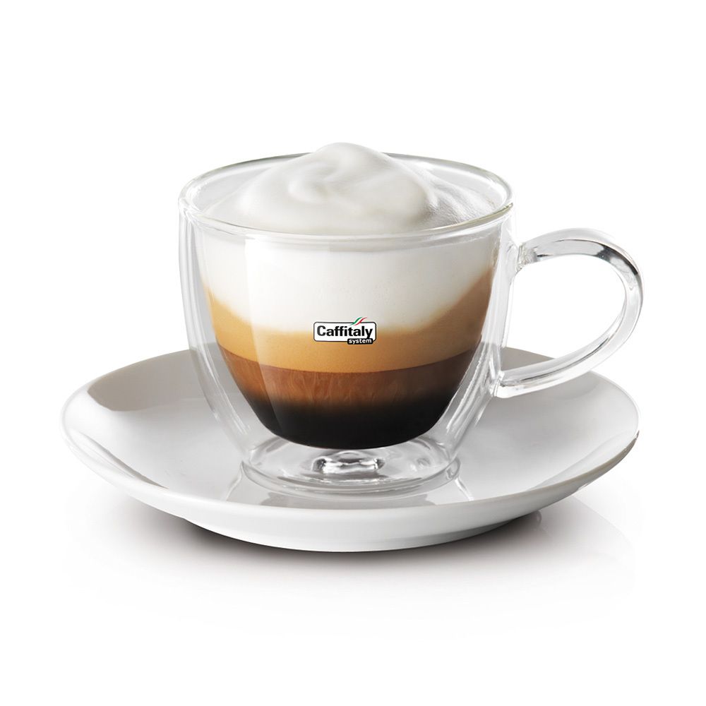 Чашка с блюдцем Caffitaly Cappuccino (2 пары в наборе), 200 мл