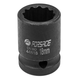 Головка ударная 18мм 12гр. 1/2'' Forsage F-44818