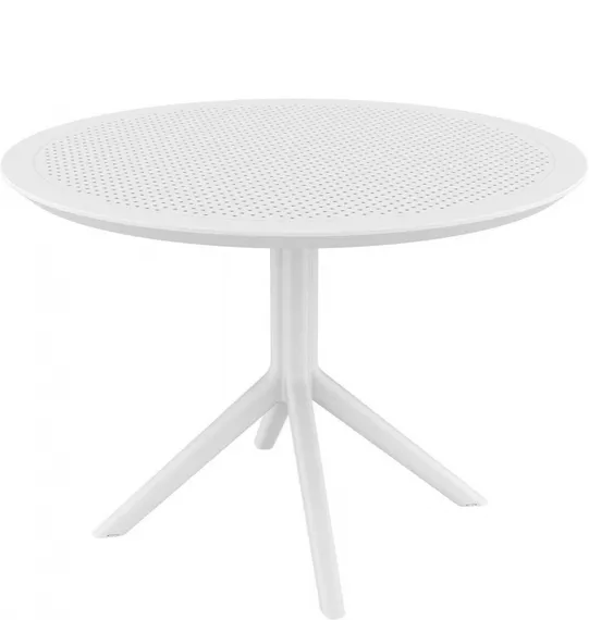 Стол пластиковый Sky Table Ø105, белый