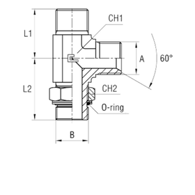 Штуцер FRGL BSP 1/4 - BSP 1/8