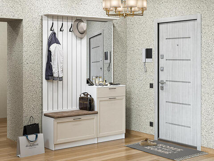 Прихожая Стиль-02 Cream Silkwood Белый