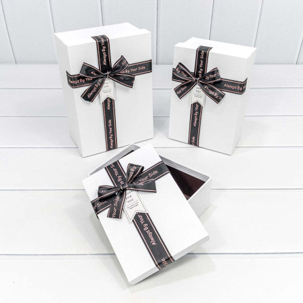 Коробка 22.5х16х9.5 см Набор 3 шт (Белый)