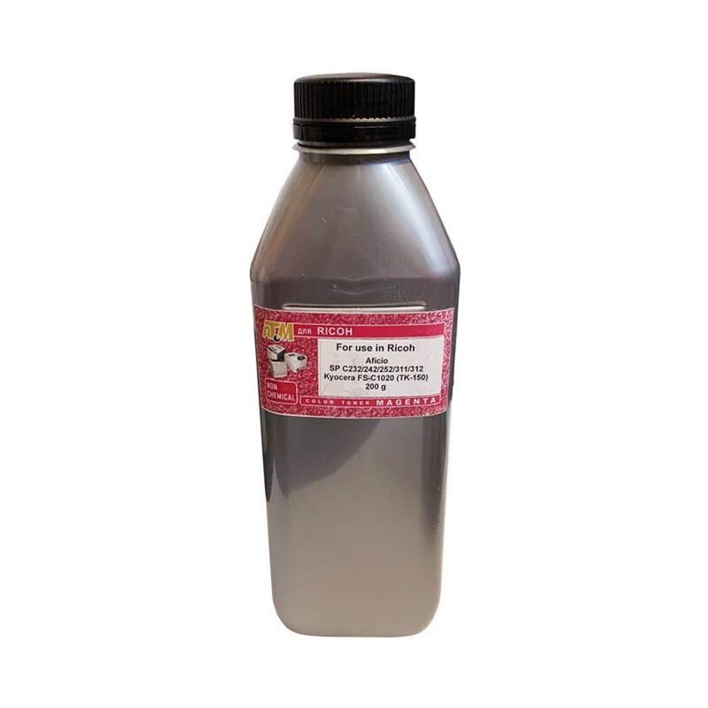 Тонер для RICOH SP C232/242/252/311/312 (200гр, пурпурный, Chemical) Silver ATM