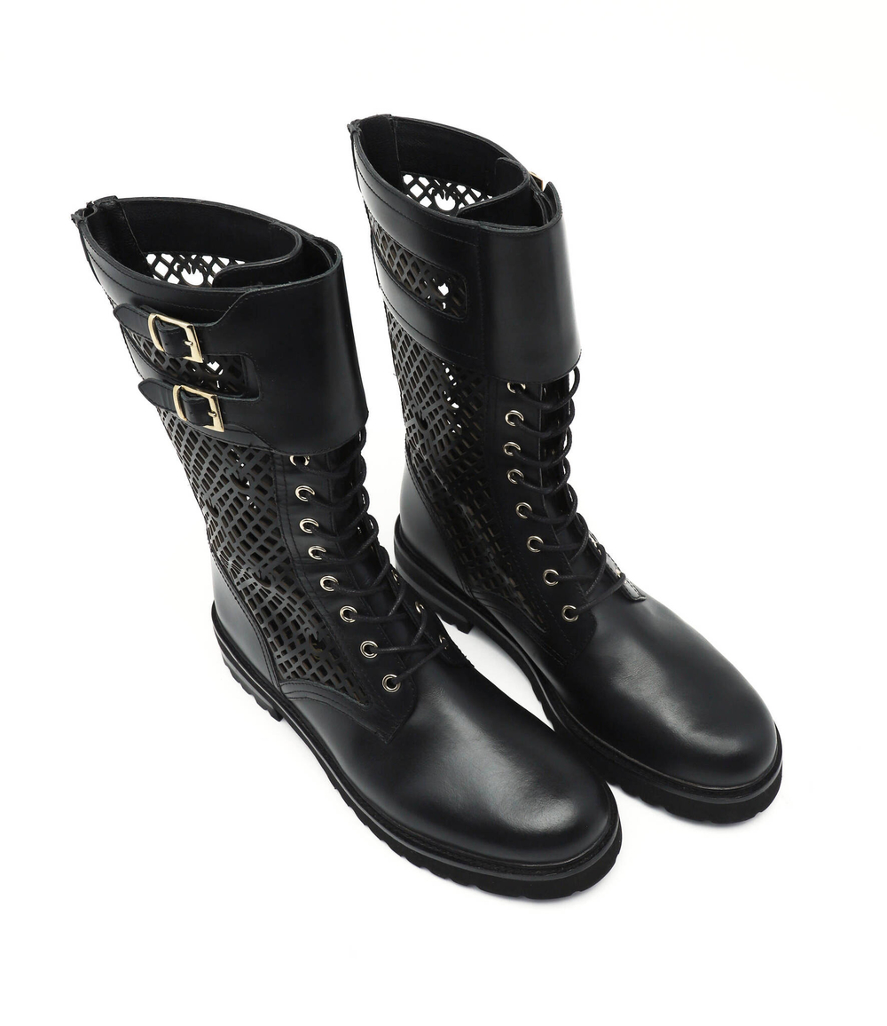 Кожаные ботильоны noemi Pinko - черный(1H212D Y87W)