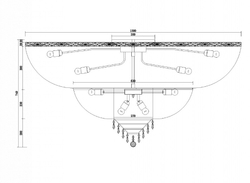 Накладная люстра Maytoni DIA890-CL-34-G