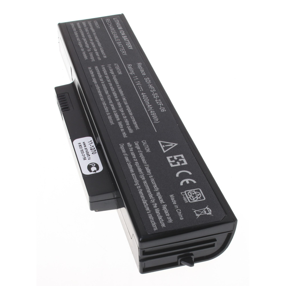 Аккумулятор AnyBatt 4400mAh для ноутбука Fujitsu SDI-HFS-SS-22F-06