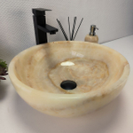 Раковина из оникса Bowl Yellow TinLip BO-63001 40*40*15 40
