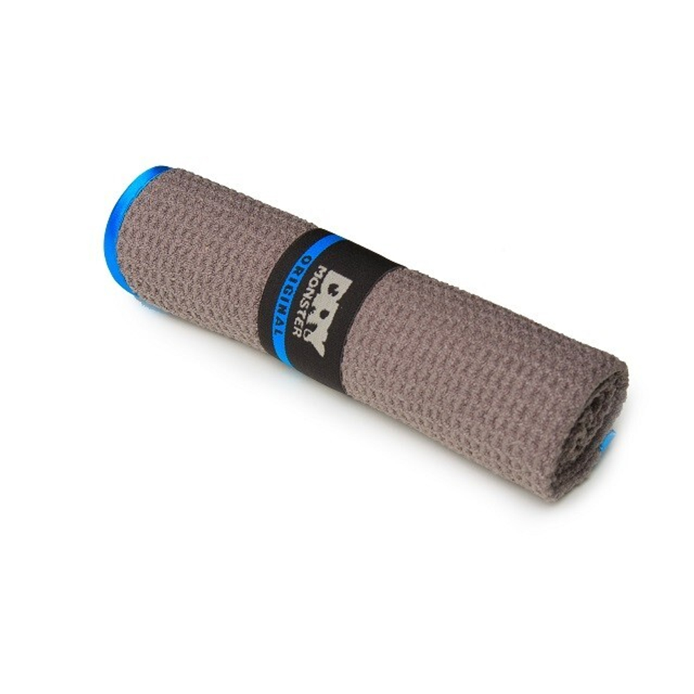 (Dry Monster) ПОЛОТЕНЦЕ с вафельной структурой " WAFFLE", 35*40 см, цвет СЕРЫЙ /180