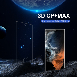 Защитное стекло 3D из закаленного стекла от Nillkin для Samsung Galaxy S22 Ultra, серия 3D CP+MAX Anti-Explosion Glass Screen Protector (закругленные края)