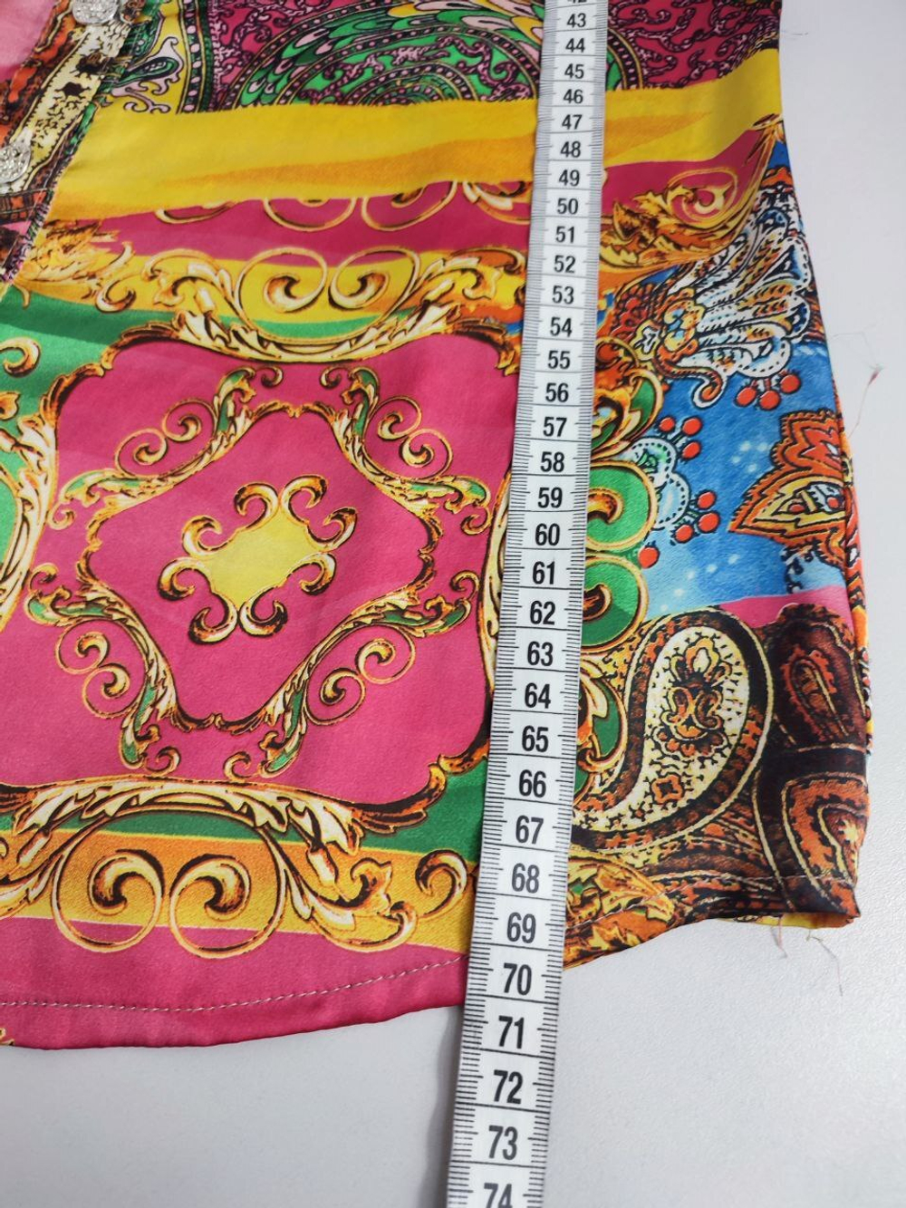 Рубашка W Les Femmes с принтом 42 размер