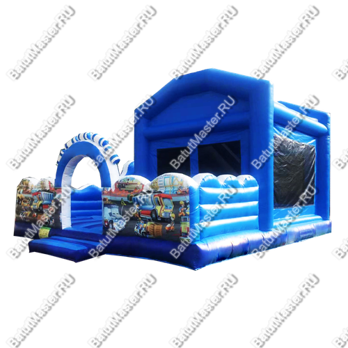 Коммерческий надувной батут "Стройка" 8*7*5 м