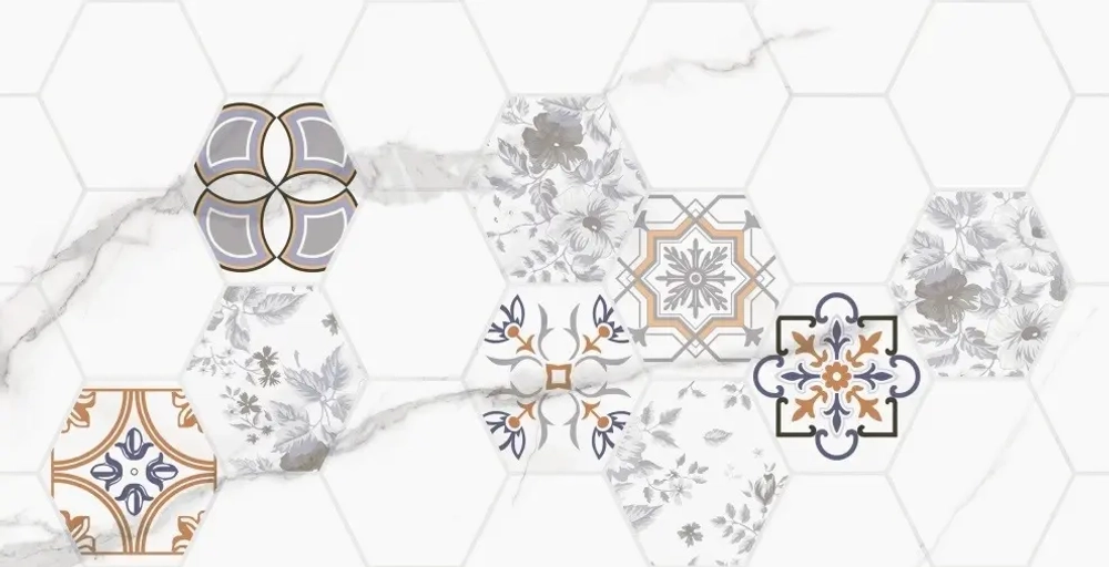 Декор настенный Тянь-Шань Киана Гексагон 30x60 см (TP3670H1) 1.8 м2