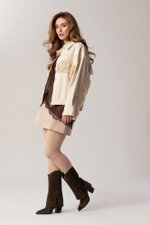 Бомбер с бахромой