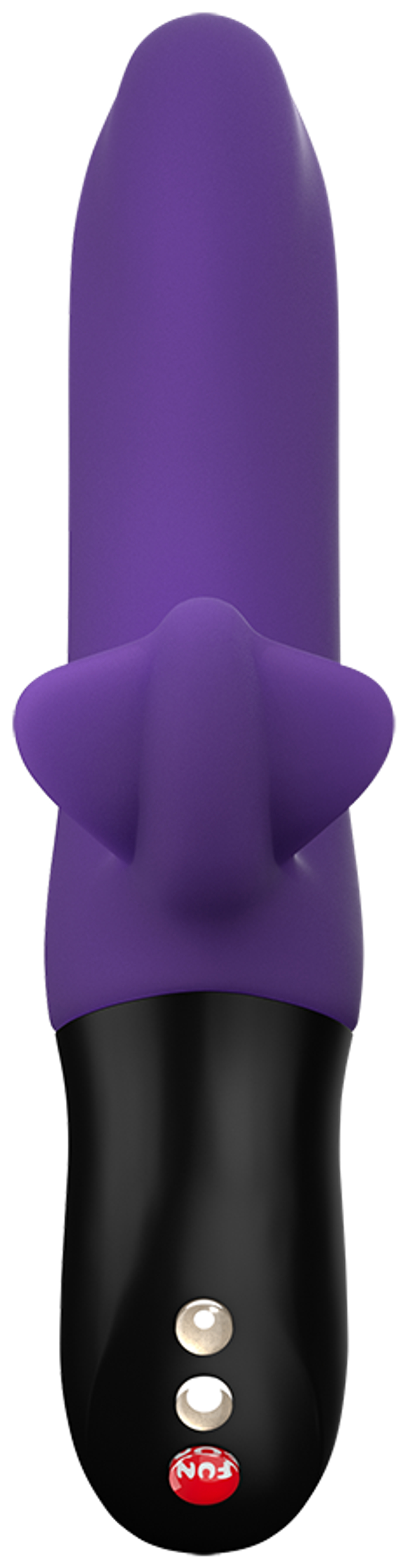 Фиолетовый пульсатор с клиторальным лепестком Bi Stronic Fusion - 21,5 см. (Цвет: фиолетовый)