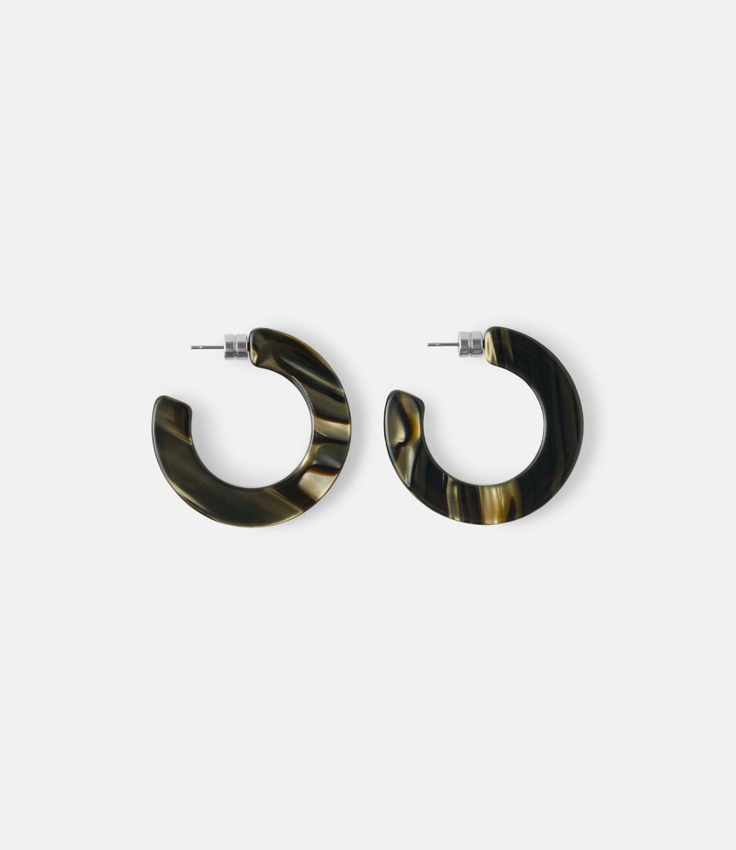 Machete Kate Hoops in Midnight Horn — серьги из ацетата